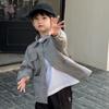 Chaqueta de Primavera y Otoño para Niños Camisa Protector Solar Chaqueta Delgada 2025 Nuevo para Niños Primavera Acogedora Fresca Top a la Moda