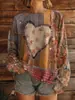 Sudadera de Marca Independiente Impresa en 3D Amazon Nueva de Cuello Alto Otoño e Invierno Floral Cuello Redondo Holgada Suéter Ropa para Mujer