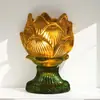 Candelabro de Vidro Lâmpada a Óleo Transfronteiriça Suporte de Vela Templo Templo Ancestral Base de Lâmpada de Manteiga Vidro Destacado Acessórios de Iluminação Romântica