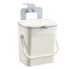 Cubo de basura para coche montado en la pared cubo de almacenamiento de basura para coche tapa deslizante cubo de limpieza sellado cubo sanitario portátil para coche privado