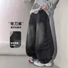 Jeans para niño primavera y otoño 2026 nuevo estilo, ropa para niños medianos y grandes, pantalones casuales holgados de otoño, moda de otoño para niños