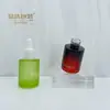 Frasco Redondo Reto de Fundo Grosso de 30ml, Frasco com Tampa Conta-gotas para Óleo Essencial, Frasco para Essência, Frasco Conta-gotas para Líquido Original, Material de Embalagem Cosmética