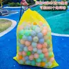 Bolsa de Almacenamiento para Pelotas de Playa Gran Capacidad Cesta de Almacenamiento para Pelotas Rebotantes Infantiles Bolsa de Malla Lavable Transpirable Bolsa Blanca