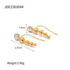 Para agradecer aos novos e antigos clientes, a Jieding oferece brincos versáteis para mulheres, estilo europeu e americano, aço inoxidável banhado a ouro 18k, atacado
