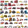 100 Lindos Vehículos de Dibujos Animados, Coches, Vehículos de Construcción, Tanques, Estuches Infantiles, Cuadernos, Pegatinas Impermeables