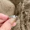 Anillo de apertura con forma de estrella de circón, estilo dulce y adorable, diseño de nicho, para mujer, elegante y combinable, anillo ajustable con apertura.