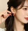 Aretes florales de perlas estilo francés, elegantes y con estilo, delicados y a la moda, un nuevo diseño popular para mujeres, disponibles al por mayor