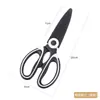 Tijeras de Cocina Multifuncionales de Acero Inoxidable para el Hogar, Tijeras para Huesos de Pollo, Tijeras Panda, Tijeras para Alimentos, Tijeras de Acero Inoxidable