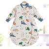 Saco de dormir de algodón antibacteriano para bebé Aishiyi, saco de dormir para niños, todo en uno para primavera, otoño e invierno, mangas desmontables, manta anti-patadas para bebé