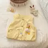 Chaleco de dibujos animados de colores de caramelo para niñas, nuevo estilo 2026, prenda exterior sin mangas para primavera/otoño, top versátil