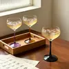 Copa de Cóctel de Diseño de Nicho Alta Apariencia Bebida Especial Ligeramente Intoxicada Copa de Tallo Alto Copa de Champán Vajilla para Bebidas Dulces de Niñas