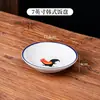 Prato de porcelana azul e branco, prato retangular para rolinho de macarrão de arroz, prato de cerâmica para arroz doméstico, prato para refogar, prato para cozinhar no vapor, prato borboleta, prato raso, prato raso