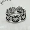 Anillo de plata tailandesa estilo coreano con diseño geométrico de hip hop, ajustable y abierto, para mujer, venta al por mayor