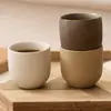 Taza de café de estilo vintage hecha en fábrica con un acabado liso, hermosa taza de cerámica para uso doméstico, taza de té comercial, taza personal para latte