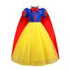 Comercio Exterior Nuevo Verano Manga Abullonada Falda Princesa Niñas Blancanieves Celebridad de Internet Vestido de Malla Frozen