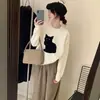 Suéter de abrigo para mujer otoño e invierno 2026 nueva moda versátil estilo suave tejido jacquard gato de dibujos animados suéter de punto para mujer