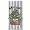 Toallas Pequeñas Populares Navideñas Estampadas Transfronterizas, Paños de Cocina para Platos, Toallas de Mano Absorbentes de Secado Rápido para el Hogar, Venta al por Mayor desde el Fabricante