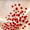 Cortina de cuentas de cadena de rosa transfronteriza, cortina de cuentas divisoria para sala de estar y comedor, techo de decoración para lugar de boda y fiesta en centro comercial