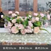 Novo Arranjo de Flores para Mesa de Restaurante Arranjo para Festa de Aniversário Decoração de Mesa com Flores Artificiais Decoração de Sala de Conferências Comerciante Metabo
