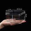 Caja Pequeña de Plástico de Grado Alimenticio Cuadrada Transparente a Prueba de Polvo Caja de Almacenamiento Acrílica para Figuras con Tapa Ps Caja de Dulces para Boda