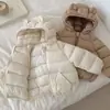 Nueva Chaqueta Ligera de Algodón para Niños Abrigo Corto de Algodón para Niñas con Capucha Ropa de Algodón para Bebés y Niños Pequeños Ropa Exterior Elegante para Niños Otoño Invierno