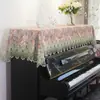 Funda para Piano, Media Funda de Lujo Ligero de Gama Alta, Funda para Piano de Encaje Estilo Europeo, Funda para Piano Eléctrico, Mantel a Prueba de Polvo, Tela de Cubierta Completa