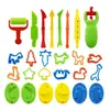 Conjunto Transfronteiriço de 26 Peças de Ferramentas de Argila Colorida Suprimentos de Massinha Molde DIY Infantil Brinquedos de Argila Plástica Colorida para Bebê