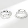 Anillo romántico de mano a corazón, muy vendido en Amazon, estilo europeo y americano, con abrazo de amor para pareja, ideal para novia.