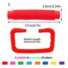 Suministro Listo de Tubo Telescópico Colorido DIY Plástico Fidget Sensorial Tubo Elástico Pop Tube