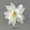 Pasador de flor de lirio, tocado de flor de seda, pinza para el pelo para fotografía de viaje, accesorio floral lateral para el pelo para Hanfu y falda Ma Mian, accesorio para fotografía