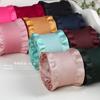 Falda Cepillada de Piel de Ciervo con Cinta Coreana Cinta Vestido de Boda Accesorios para el Cabello Material diy Cinta con Doble Borde Brillante Fruncida