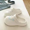 Sandalias de Verano para Mujer, Estilo Fresco, para Viajes Diarios, Suela Gruesa de EVA, con Diseño de Estrella de Mar y Concha, para Exteriores y Vacaciones, Punta Cerrada