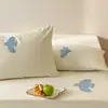 Fundas de almohada 100S de algodón cepillado completo, juego de dos, 48cmx74cm, fundas de almohada de algodón puro para adultos, funda para una almohada individual