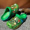 Clásico Transfronterizo Modelo Nuevo Colaboración Minecraft Versátiles Zuecos Zapatos de Playa Estilo Caricatura Accesorios de Moda