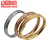 Anillo Minimalista de Moda Ins de Acero de Titanio con Cuadros Pequeños para Mujer, Lavable Nicho Lujo Ligero Anillos de Pareja al por Mayor