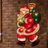 Amazon hot led cozinha janela ventosa pendurado luzes luzes de Natal decoração de Natal cena de férias luzes atmosfera