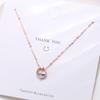 Joyería Wanying: Collar Wang Qingquan de plata de ley S925, estilo coreano, sencillo, con detalles de celebridades de Internet, joyería personalizada.