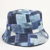 Sombrero de pescador de impresión retro transfronteriza 80S 90S sombrero de cubo de dibujos animados europeo y americano de doble cara sombrero versátil para exteriores con protección solar