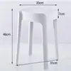 Banqueta Cyclone Pode Ser Empilhada e Armazenada, Banqueta Redonda Disponível em Várias Cores, Banqueta de Plástico Doméstica Moderna e Simples, Banqueta de Espera para Loja de Chá de Leite