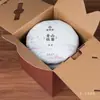 Caixa de Embalagem de Chá Branco Antigo Caixa de Presente Vazia Kraft Chá Bolo de Chá Armazenamento Chá a Granel 0.5kg Embalagem Mala Neutra