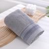 Toalha Grossa de Algodão Puro Confortável Respirável Forte Absorvente Toalha de Banho Doméstica Roupa de Banho Cor Lisa Não Solta Fiapos Pode Adicionar Logotipo
