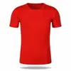 Camiseta de secado rápido con logo personalizado estampado ropa deportiva de secado rápido actividades grupales ropa de clase DIY camisa publicitaria cuello redondo manga corta personalizada