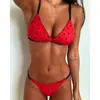Comercio Exterior Transfronterizo 2026 Nuevo Bikini Sexy de Dos Piezas Europeo y Americano Ins Bikini de Dos Piezas Triángulo Traje de Baño al por Mayor