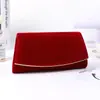 Nova Bolsa de Banquete de Casamento para Mulheres, Bolsa de Jantar, Bolsa de Vestido Cor Sólida com Tampa Flip-Top, Bolsa de Corrente Fashion, Bolsa de Festa Clutch de Luxo Leve