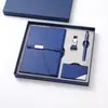 Caderno A5 com Logo Personalizável, Capa Dupla para Escritório, Bolso Interno, Bloco de Notas, Copo Térmico, Conjunto de Guarda-chuva