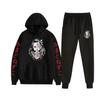 Comercio Exterior Nuevo Demon Slayer Espada Exterminadora de Fantasmas Conjunto de Dos Piezas de Pantalón de Sudadera con Capucha para Pareja