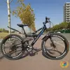 Amortecedores Dianteiros e Traseiros Bicicleta de Montanha com Assento Traseiro Que Pode Transportar Pessoas, Bicicleta de Montanha 26 polegadas 24 polegadas com Velocidade Variável para Homens e Mulheres