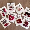 Pinza para el pelo de terciopelo color vino cereza con lazo de amor para niños, pinza lateral, pinza para flequillo