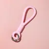 Comerciantes de Fuerza Cordón Elástico de Silicona para Taza de Agua Color Resistente al Desgaste Portátil Colgante para Llave de Coche con Anillo de Aleación