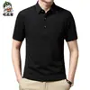 Camiseta de Verano para Hombre Casual de Negocios Transpirable Tridimensional Ajustada Visible en la Parte Superior Camiseta Polo para Hombre de Verano